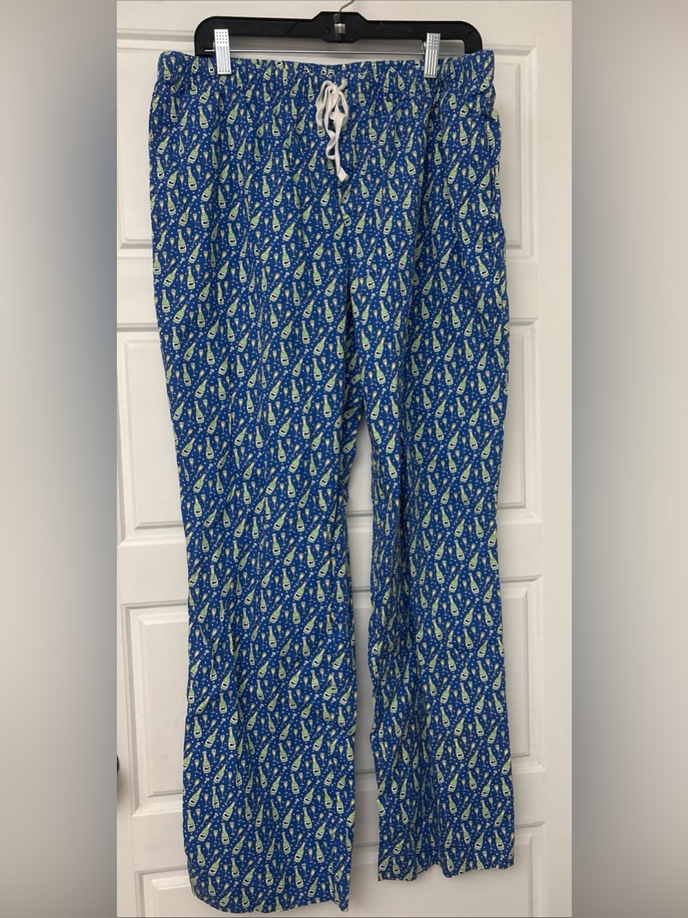 Vineyard Vines Pajama Pants Sleepwear Bottom Champagne Bottle & Glass Sz Lrg l